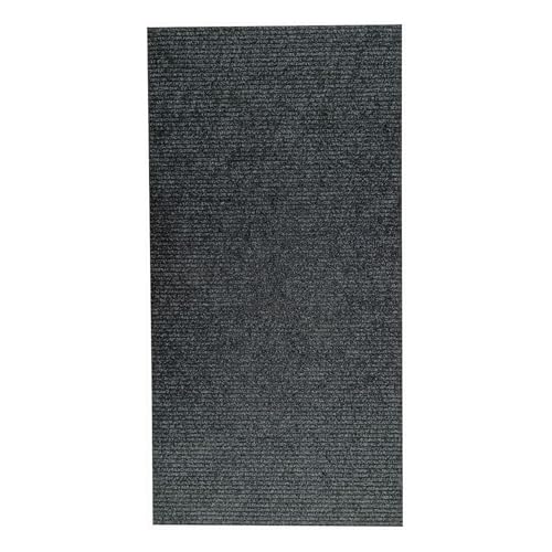 ALFOMBRAS IBERIA - Felpudo Grande Edificios - Limpia Zapatos y Quita Barros - Atrapa Polvo Entrada de Casa o Establecimientos - Color Negro 100X200cm