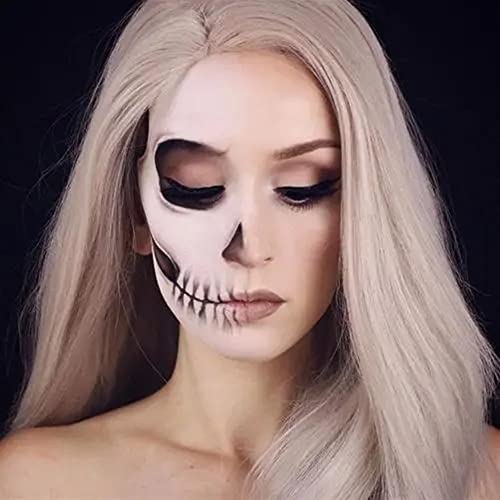Mysense White Face Body Paint Stick, White Eye Black Stick, Clown White Makeup Foundation, Cream Blendable Eyeblack Stick For Halloween Sfx Cosplay Parties Makeup #TOP4