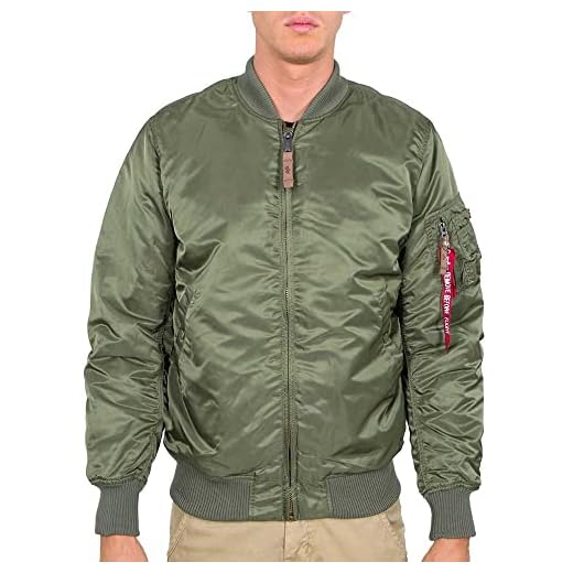 Alpha Industries herr 168100-1-s bomberjacka, grön (salvia/grön 1), liten