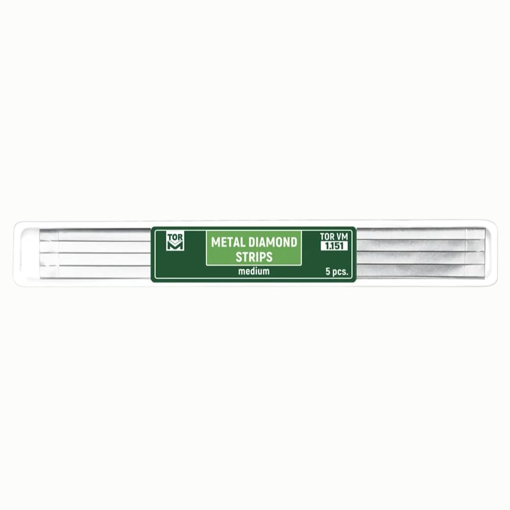 InstruDent Metal Diamond Strips 5 Pcs (Medium Grit) | Interproximal Finishing & Contouring | Durable Stainless Steel Dental Abrasive Strips (1.151)-image-26