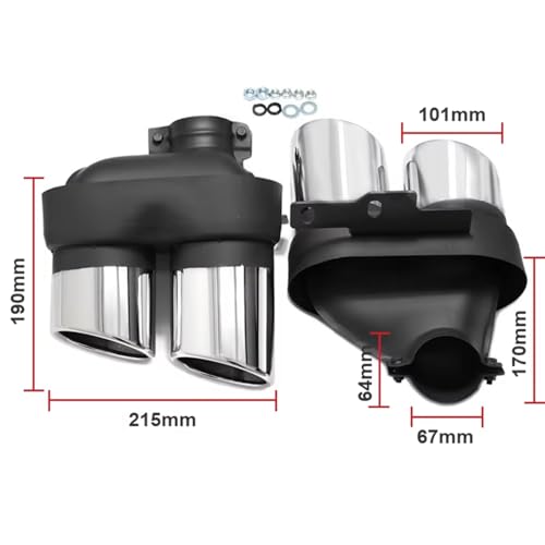 Tubo de escape tuning para Audi A6 A7 C8 2019-2021 ideal para personalizar tu coche con estilo 2