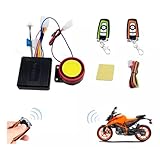 Sistema de Alarme Antifurto para Moto com Controle Remoto, 2 Controles, Sensor de Vibração