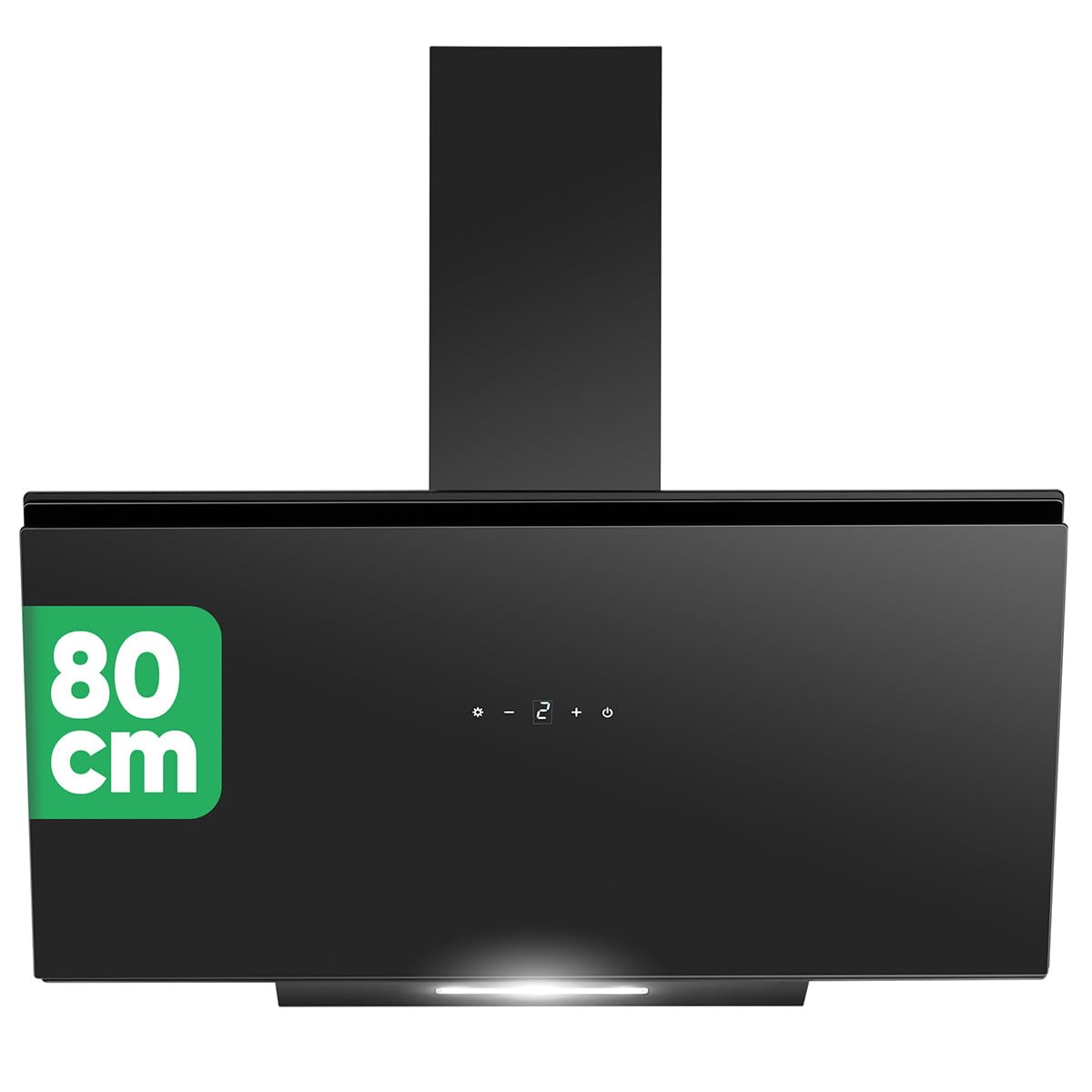 Cappa aspirante Bomann® larga 80 cm, Cappa aspirante a ricircolo e canalizzata, Accessori di montaggio inclusi, Potente aspirazione, Cappa silenziosa senza testa da 80 cm