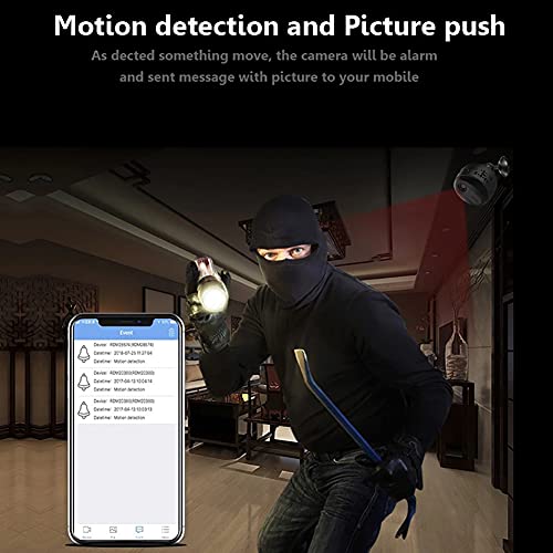 WANYANG Câmera de segurança wifi, 1080P Mini câmeras de vigilância e segurança com visão noturna, Câ