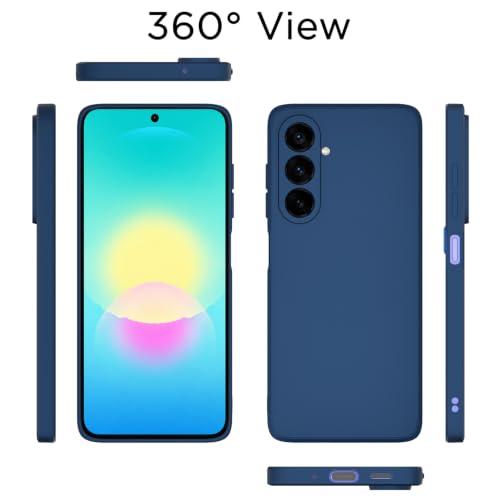 Image of Outlouders Back Cover for Samsung Galaxy M47 5G / A27 5G | Camera Protection | Durable Soft Matte Silicone Bumper Case (Blue)