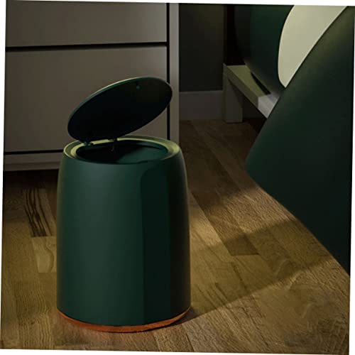 Basurero Mini Presión con Tapa de Doble Capa Verde miniatura 3