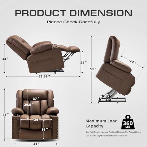 Sillón ergonómico reclinable ancho gris LSIGHTUS miniatura 2