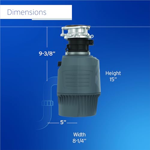 InSinkErator Evolution Cover Control 3/4 HP Garbage Disposal, Advanced Series EZ Connect Batch Feed Food Waste Disposer - image 8