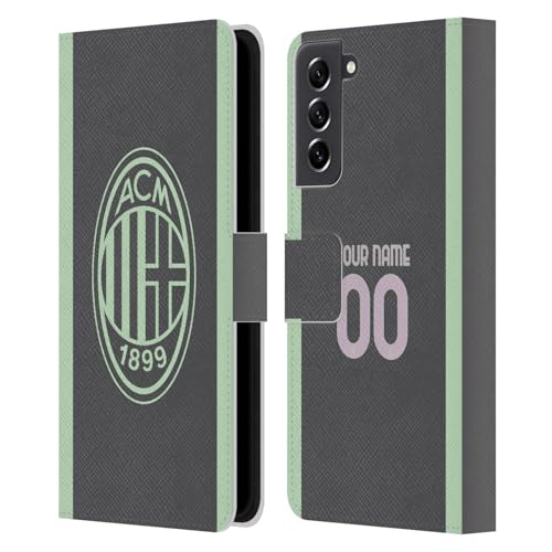 Coque Samsung S21 FE AC Milan | Étui portefeuille en cuir Third Kit 2024/25