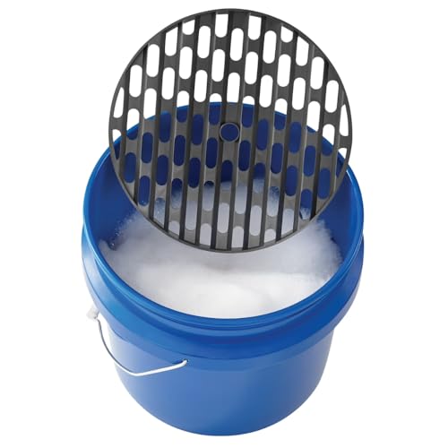 eSharks 4 Gallon Car Wash Bucket with Grit Screen and Carry Handle Durable Plastic Cleaning Pail for Auto Detailing Home Garage and Utility Use