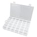Rekukos Plastic Jewelry Box Organizer Storage Container with Adjustable Dividers 36 Grids (Clear)