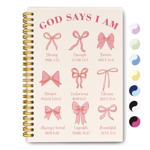 THDSE Bible Journal for Women, Christian Prayer Journal Pink Notebook