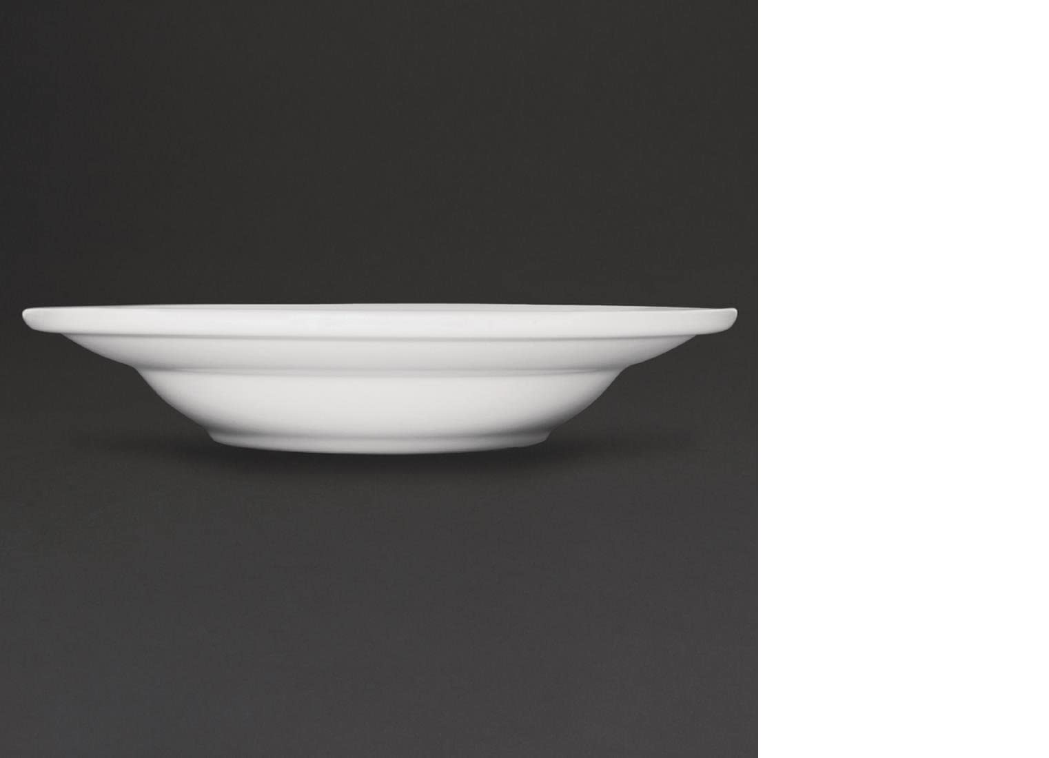 Athena Hotelware - Ciotola da zuppa con bordini, CC214, dimensioni: 23 cm (Confezione da 6).