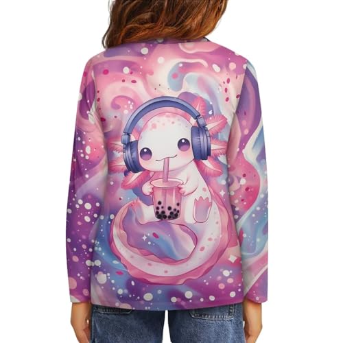 Image of Uourmeti Teens Girls Long Sleeve T Shirts Fall Outfits Boys Active Sportswear Running Tops