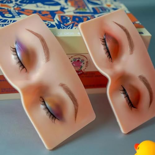Miss Hot Makeup Practice Face Board, Silicone Makeup Face - Practice Skin Board,for Makeup PEye Makeup Practice for Beginner Makeup Artist The Perfect Makeup - Image 2