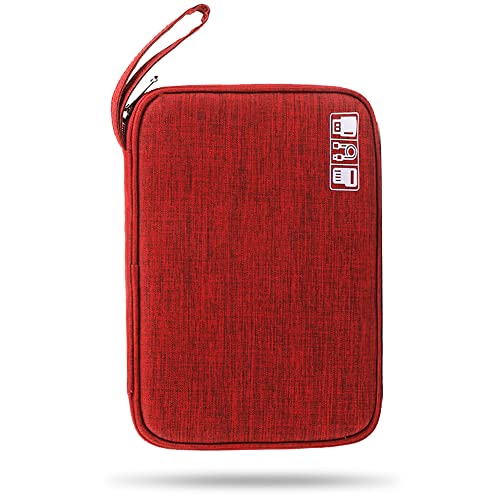 Bolsa organizadora de viagem com organizador de cabos eletrônicos Compacta acessórios eletrônicos de