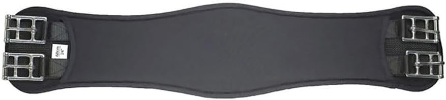 HORZE Extra Durable Flexible Neoprene Dressage Girth for Horses - Black - 20 in