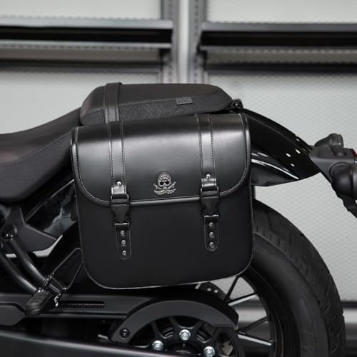 Bolsa trasera para motocicleta para BMW S1000RR S1000R – Fácil instalación, bolsa de cuero, alforjas laterales con mecanismo de cierre, bolsa trasera de almacenamiento miniatura 4