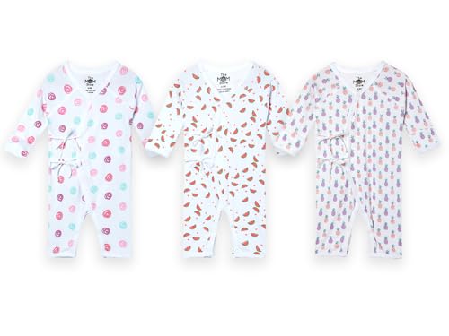 Image of The Mom Store Baby Romper Jabla Style Combo For Boys And Girls | Cotton | Soft Infant Bodysuit | Trendy Stylish Sleepwear For Newborn Baby | Printed | Unisex Comfortable Everyday Baby Wear