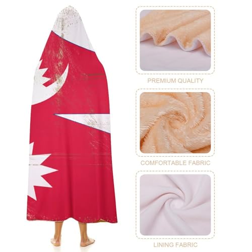 Plaid à capuche Népal pour des soirées cocooning chaleureuses à la maison