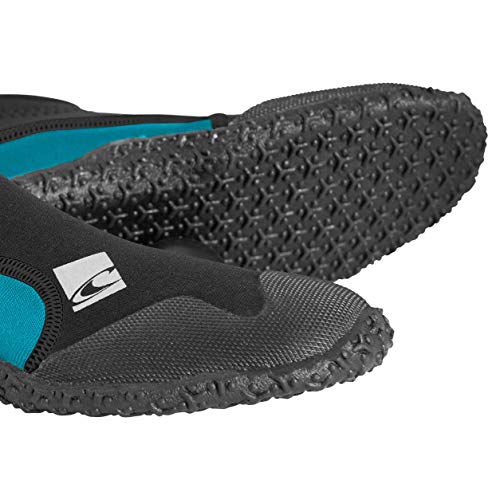 O'neill Wetsuits Men's Reactor 2Mm Reef Booties, Black/Turquoise, 5 #TOP1