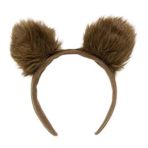 Widmann 2329B – Haarreif Bär, Bärenohren aus Plüsch, Braun, Tier, Kostüm, Accessoire, Karneval, Mottoparty