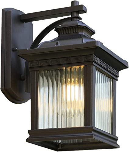 Lanterne Étanche Extérieure Rétro JCAKES Applique Idéale pour Jardin et Cour de Villa