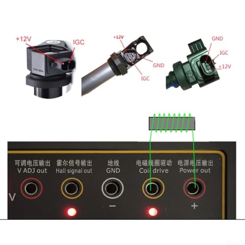 Sumsoctober Ignition Coil and Injector Tester for 12V 24V Vehicles Signal Generator with Adjustable Frequency Duty Cycle and Voltage for Solenoid Motors and Electronic Modules - Thumbnail 3