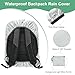 M METERXITY Waterproof Backpack Rain Cover, 15L-25L Waterproof Backpack Cover, Bag Rain Cover with a Carry Pouch for Hiking/Biking/Camping/Outdoor Traveling [Silver]