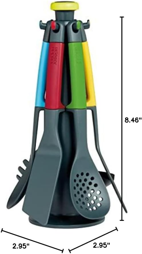 Miniatura 9 de Casdon Joseph Joseph Elevate - Juego de utensilios de cocina coloridos para niños de 3 años en adelante, viene con soporte de almacenamiento