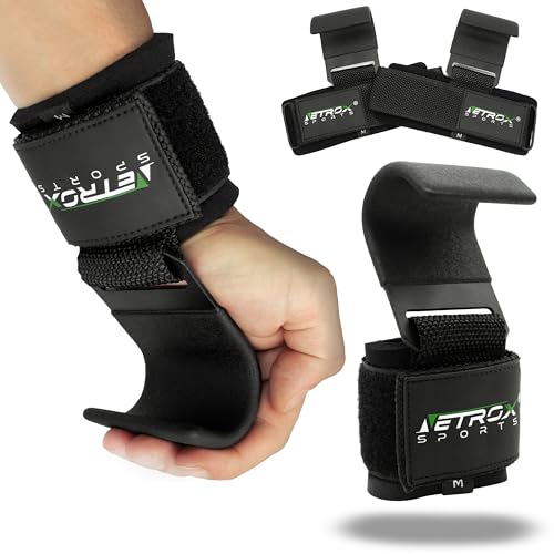 Crochet de traction haltérophilie Netrox Sports rigide en acier trempé