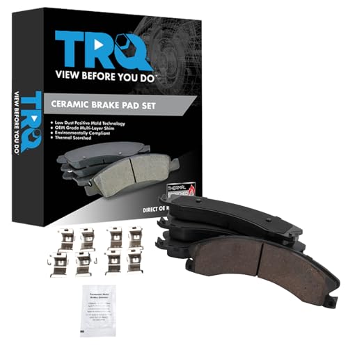 TRQ Brake Pads Ceramic Compatible with 2009-2018 Chevrolet Express 3500 2011-2019 Silverado 2500 HD 2016-2019 Suburban GMC Savana Sierra by TRQ - Used condition - US$56.74