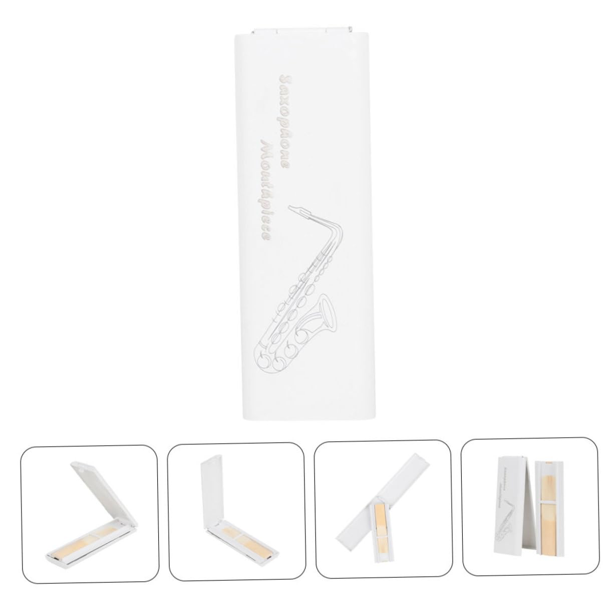 ifundom Sax Container Clarinet White Case Accessory Holder for Saxophone Bass Clarinet Ventilation