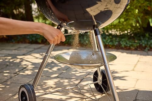 Weber Original Kettle Barbecue A Carbone/Griglia 47 Cm, Coperchio E Braciere Smaltati In Porcellana, Sistema One-Touch, Termometro, Treppiede Con Ruote, Nero - 13