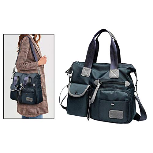 #N/A Bolsa Feminina De Nylon Resistente à água Mensageiro Em Cruz Bolsa De Ombro - Azul