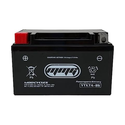 MMG YTX7A-BS Gel Cell Sealed Powersports Battery Cover