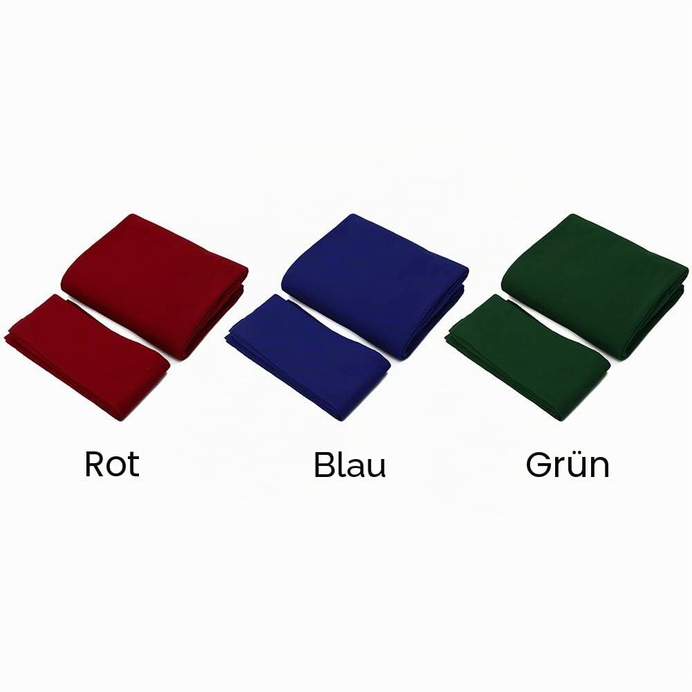 Billard-Tischtuch - gekämmte Wolle + Nylon-Tischtuch - Home Hotel 7/8/9 Fuß Matte 6 Stück Streifen Bar Billard Tuch professionell langlebig
