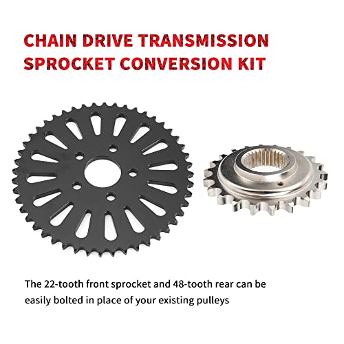 Customoto Chain Drive Transmission Sprocket Conversion Kit For Harley 1200 Sportster Xl 2000-2003 #TOP2