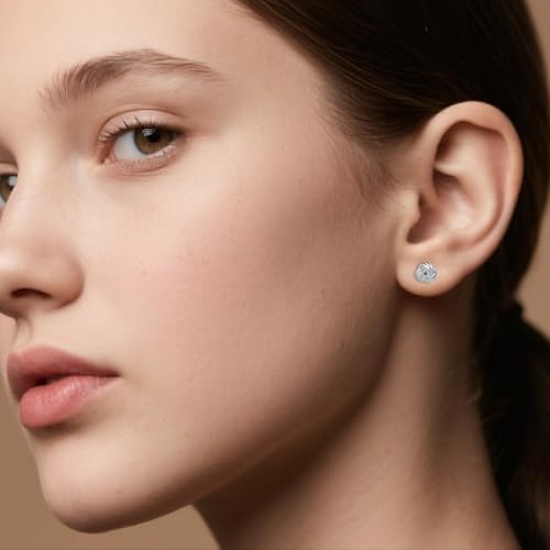 SLUYNZ Solid 925 Sterling Silver Love Knot Earrings Stud for Women Teens Minimalist Stud Earrings Post3