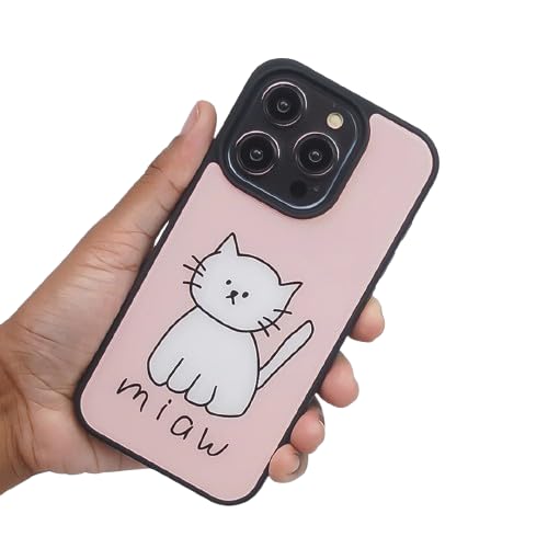 Image of PEEPERLY Back Cover Case for iPhone 13 Pro Max Scratch Resistant Anti-Slip TPU Shockproof Protective Durable Cuddly Feline Cat Design Case for Girls & Women