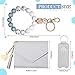 Weewooday Wristlet Bracelet Keychain Wallet for Women Small Silicone Beaded Keyring Purse Leather Card Holder Graduation Gift(Gray)