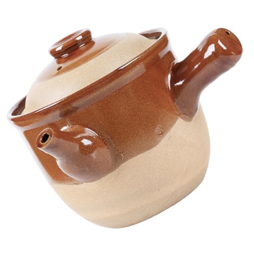 TOYANDONA Pot Terre Cuite pour Médecine Traditionnelle Chinoise Casserole Argile Résistante Haute Température Marmite pour Infusion et Décoction pour Foyers et Pharmacies