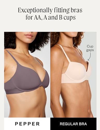 Image of Pepper Bra for Sizes AA-B Cups | Wirefree Zero-G Padded Lift Up Bra, Fitted Push Up Bralette for Women