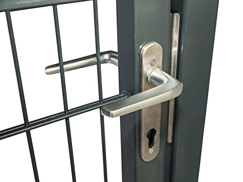 Zaundirekt LOCINOX Alu Drückerpaar mit Drückerstift 120mm #3006M-H Türdrücker Türbeschlag Tür Beschlag