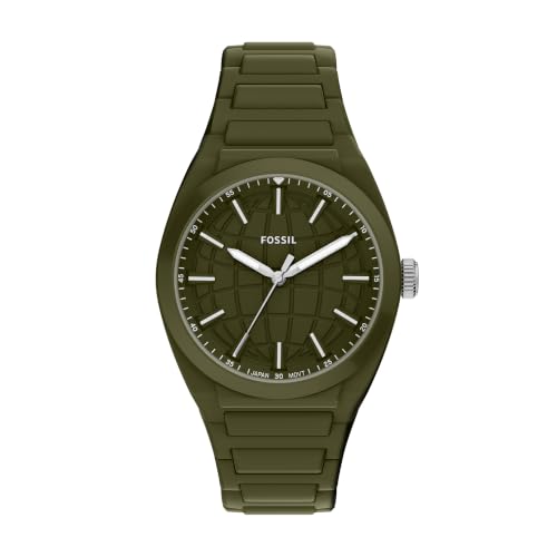Image of Fossil Men's Everett Quartz Stainless Steel Watch, Three-Hand Watch for Men