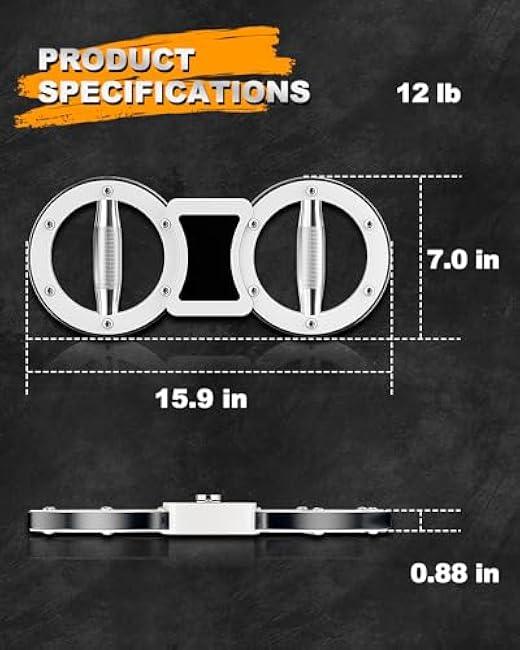 Rotator Burn Machine, 8-12LB Arm Exercise Equipment with Adjustable Resistance, Spinning Arm Machine, Gripster Forearm Trainer, 360 Degree Rotating Grips, Forearm Grip Strengthener