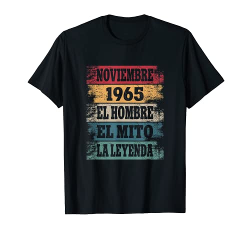 Hombre 57 Cumpleaños Regalo Años Divertido Noviembre 1965 Camiseta