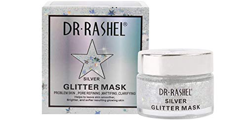 DR RASHEL Sparkling Glitter Face Mask for Moisturizing and Firming - Silver
