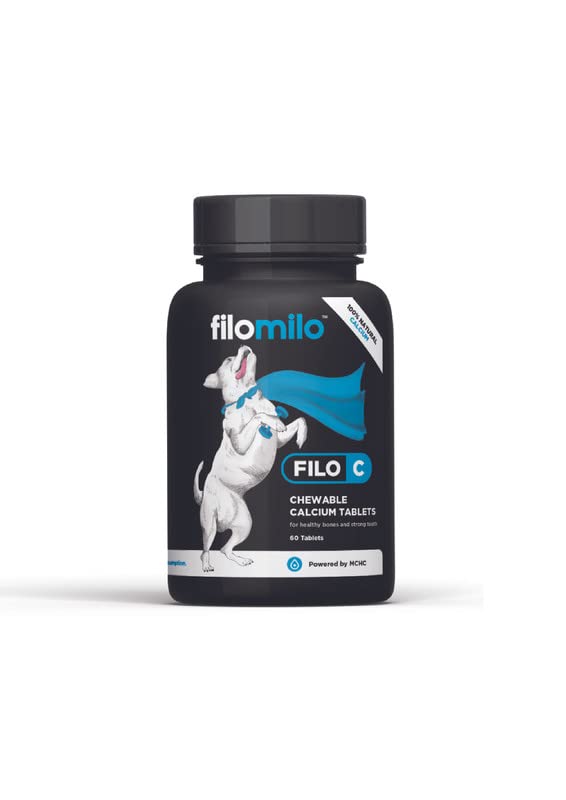 FiloMilo Dog Calcium Tablets (Filo-C) | Calcium Chewable 60 Tablets | Supplement for Strong Bones, Immunity Boost, and Optimal Health in Puppies, Pregnant Dogs, and Adult Dogs (B09Y32K9P6) Amazon Price History, Amazon Price Tracker