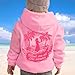 Pink Hoodie For Girls Meet Me At The Ocean Hoodies 2025 Cute Preepy Graphic Sweatshirts Kids Y2K Tops with Pockets Puff Sweatshirt Girl Boy PPP Pullover Top Fall Fashion Clothes